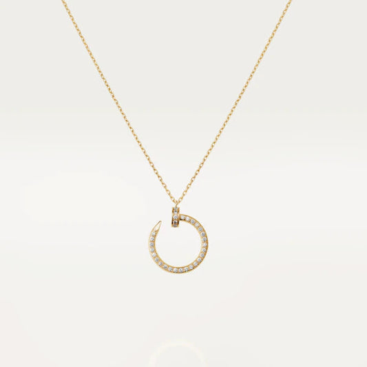 [Glimmer]JUSTE NECKLACE GOLD DIAMONDS