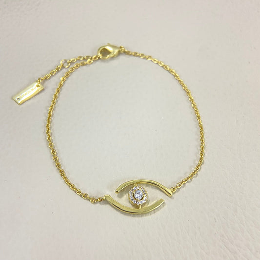 [Glimmer]Demo Eye Pave-Set Diamond Bracelet