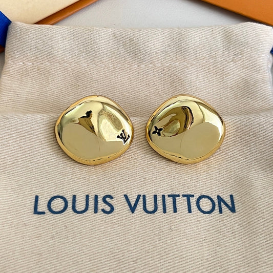 [Glimmer]Gold Paris Stud Earrings