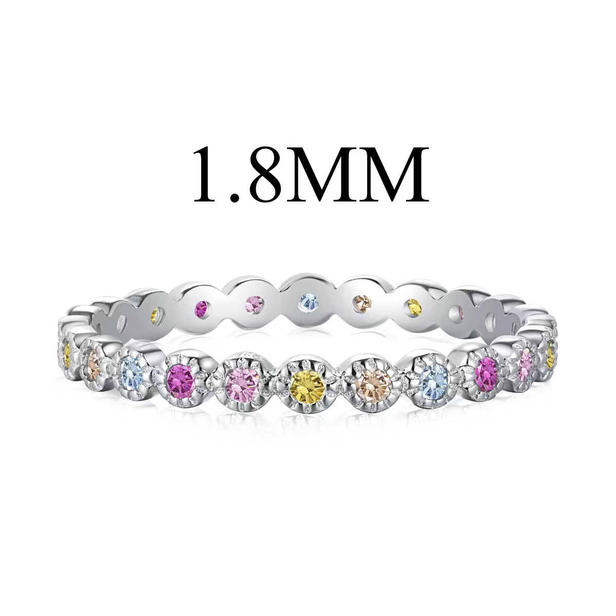[Glimmer Jewelry]Unique Scintillating Round Cut Daily Ring