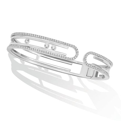 [Glimmer]MOVE 10TH PAVED DIAMOND BRACELET