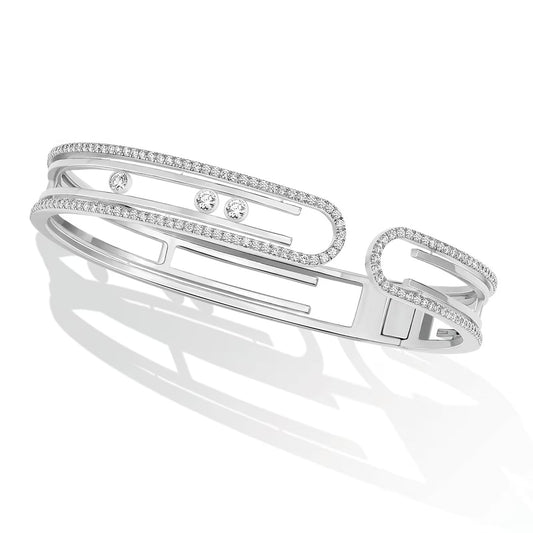 [Glimmer]MOVE 10TH PAVED DIAMOND BRACELET