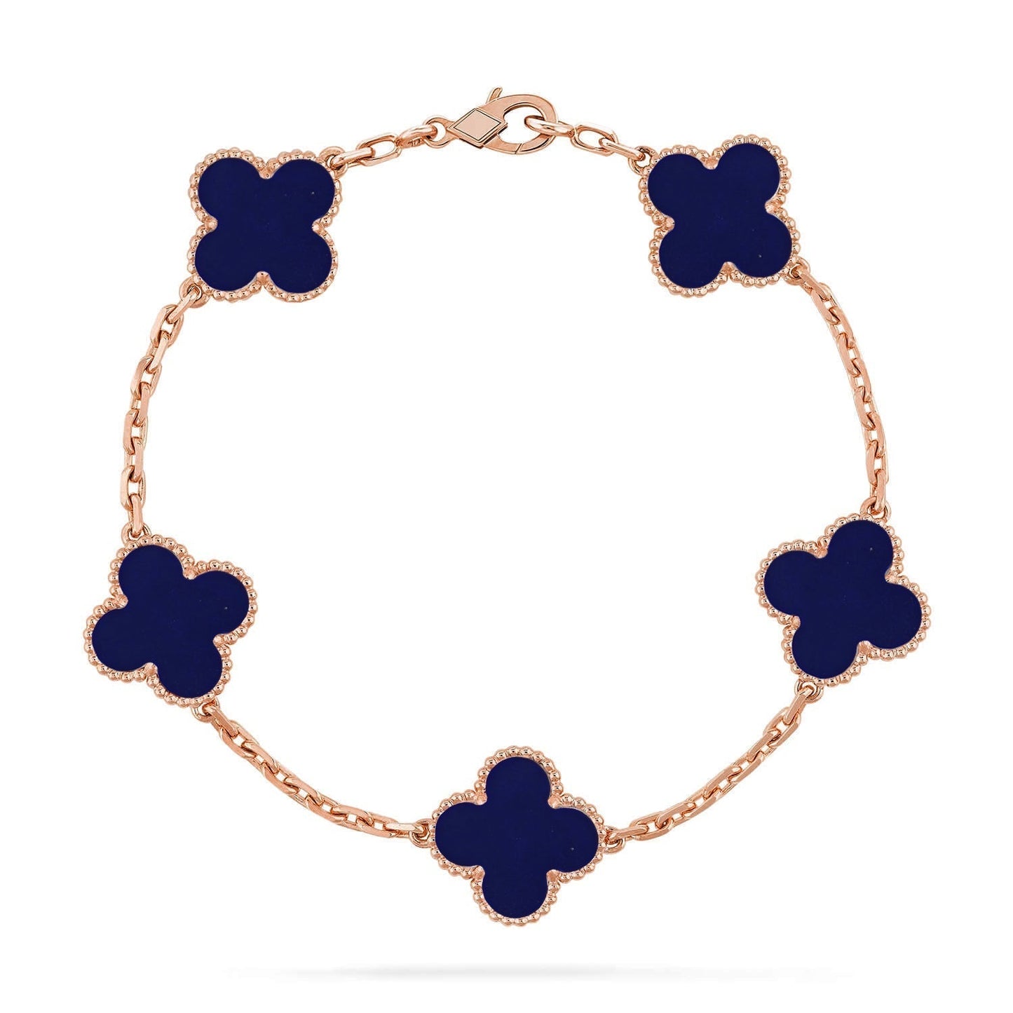 [Glimmer]CLOVER 5 MOTIF LAPIS LAZULI BRACELET COLLECTION