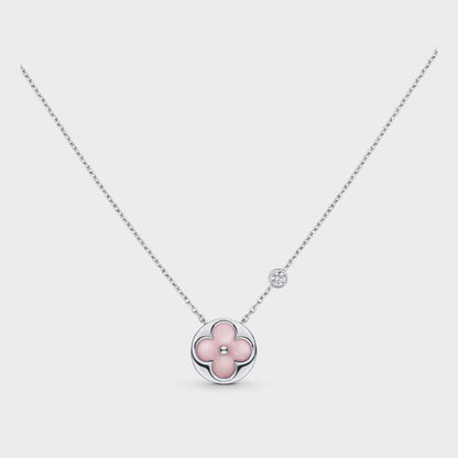 [Glimmer]SUN MOTIF PINK MOP SILVER BRACELET
