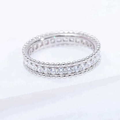 [Glimmer]PERLEE DIAMOND SILVER RING