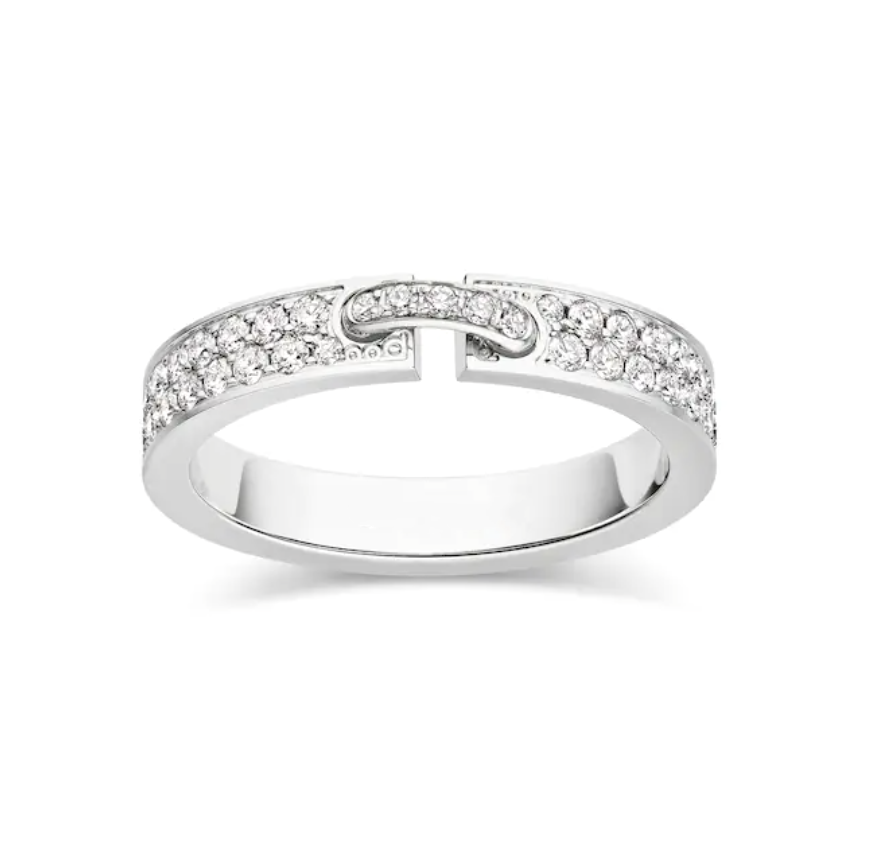 [Glimmer]ALLIANCE LIENS VIDENCE PAVED DIAMOND 4MM RING