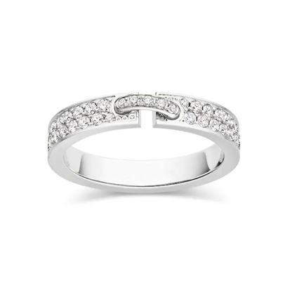 [Glimmer]ALLIANCE LIENS VIDENCE PAVED DIAMOND 4MM RING