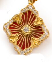 [Glimmer] B.C.L BIG SIZE  ENAMEL NECKLACE£¨Various colors£©
