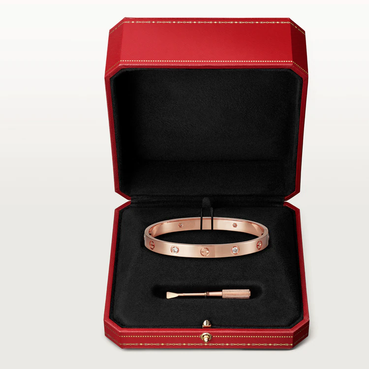[Glimmer]LOVE BRACELET 6.1MM 4 DIAMONDS
