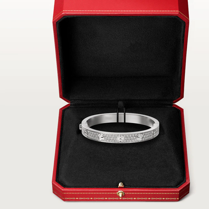 [Glimmer]LOVE BRACELET 6.1MM DIAMOND-PAVED