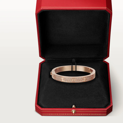 [Glimmer]LOVE BRACELET 6.1MM DIAMOND-PAVED