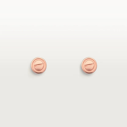 [Glimmer]LOVE EARRINGS PINK GOLD 10MM