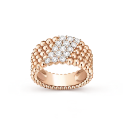 [Glimmer]Five-row diamond ring
