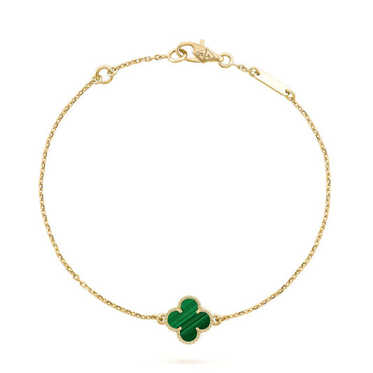 [Glimmer]CLOVER BRACELET MALACHITE 1 MOTIF