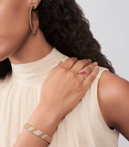 [Glimmer]Five-row diamond bracelet
