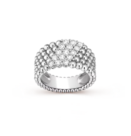 [Glimmer]Five-row diamond ring