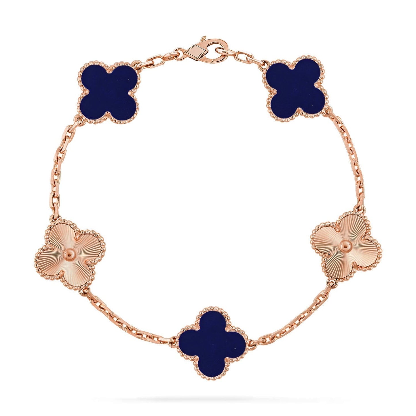 [Glimmer]CLOVER 5 MOTIF LAPIS LAZULI BRACELET COLLECTION