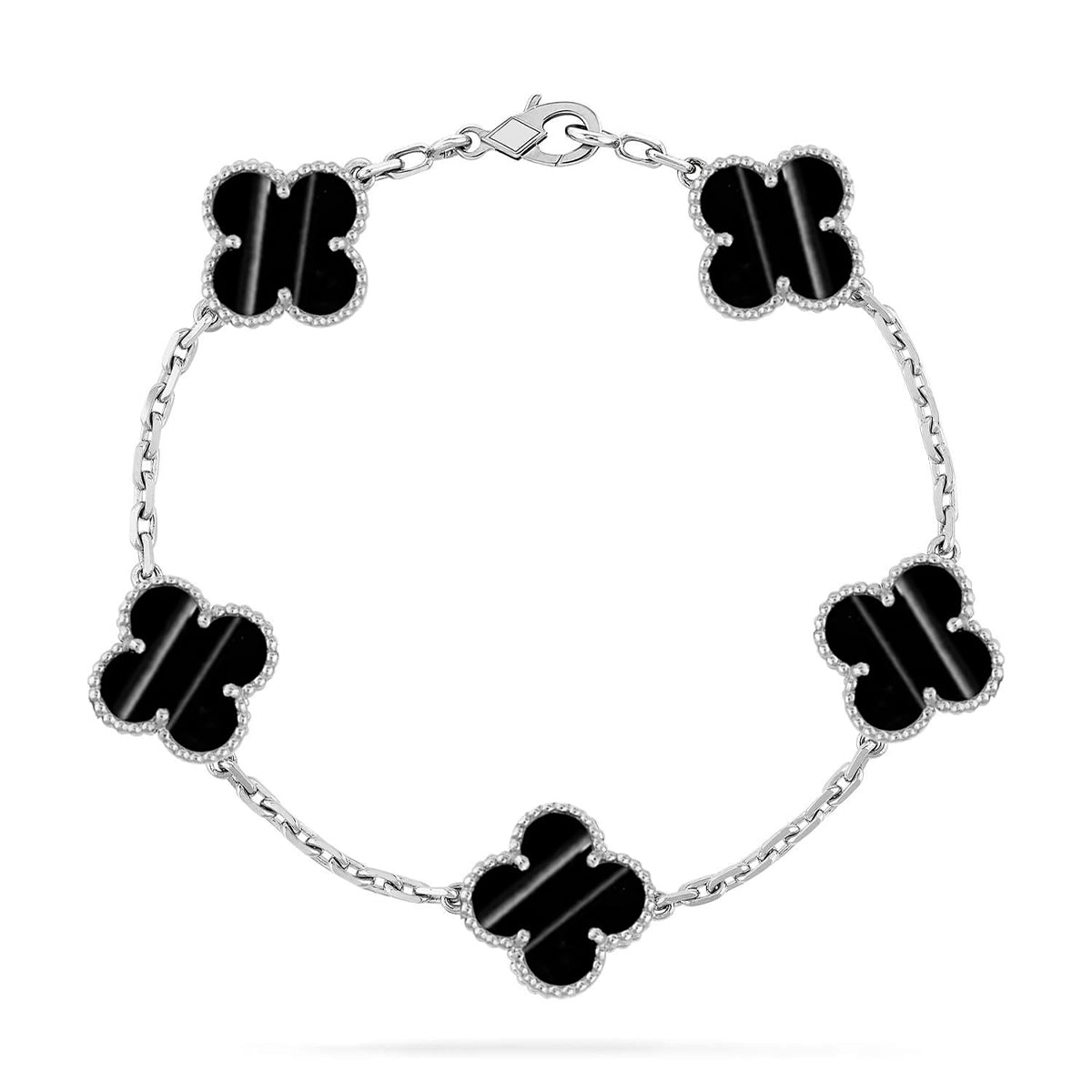 [Glimmer] CLOVER 5 MOTIF PULSAR STONE BRACELET COLLECTION