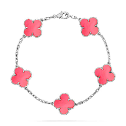 [Glimmer] CLOVER 5 MOTIFS  PINK MOP BRACELET COLLECTION