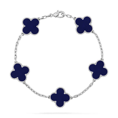[Glimmer]CLOVER 5 MOTIF LAPIS LAZULI BRACELET COLLECTION