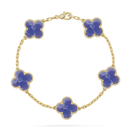 [Glimmer]CLOVER 5 MOTIF BLUE VEINS BRACELET COLLECTION