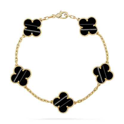 [Glimmer] CLOVER 5 MOTIF PULSAR STONE BRACELET COLLECTION