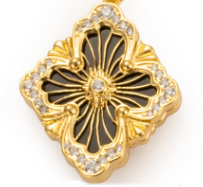 [Glimmer] B.C.L BIG SIZE  ENAMEL NECKLACE£¨Various colors£©