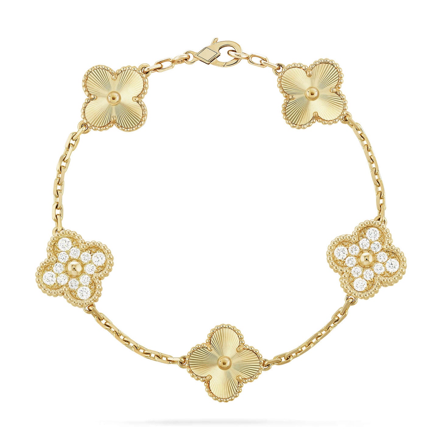 [Glimmer] CLOVER 5 MOTIF LASER BRACELET COLLECTION