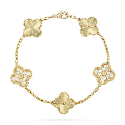 [Glimmer] CLOVER 5 MOTIF LASER BRACELET COLLECTION