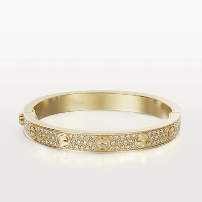 [Glimmer]LOVE BRACELET 6.1MM DIAMOND-PAVED