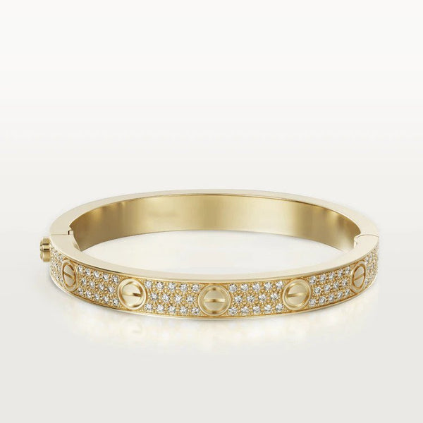 [Glimmer]LOVE BRACELET 6.1MM DIAMOND-PAVED