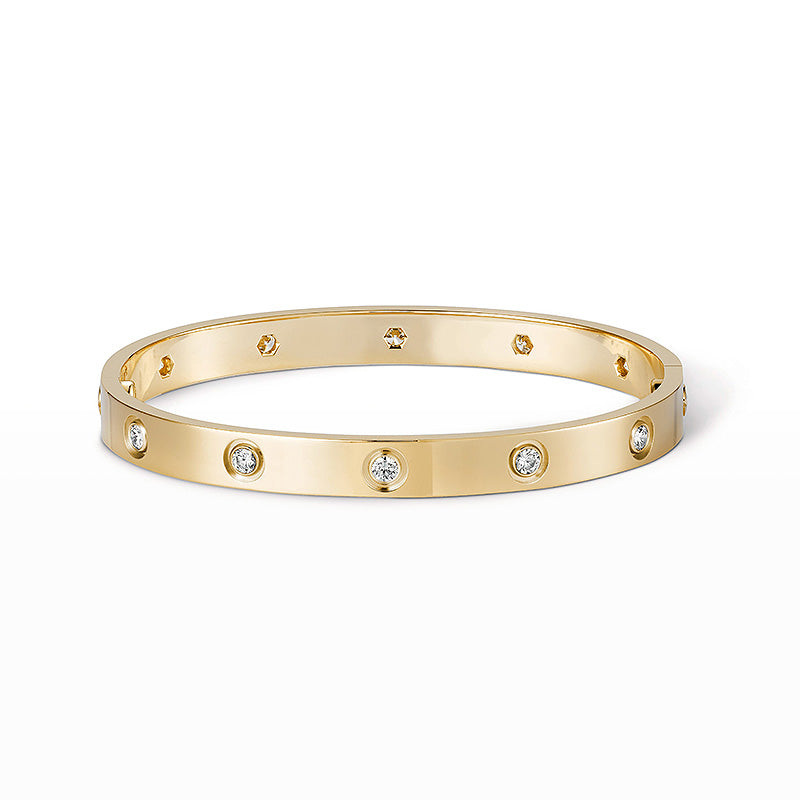 [Glimmer]LOVE BRACELET 6.1MM 10 DIAMONDS