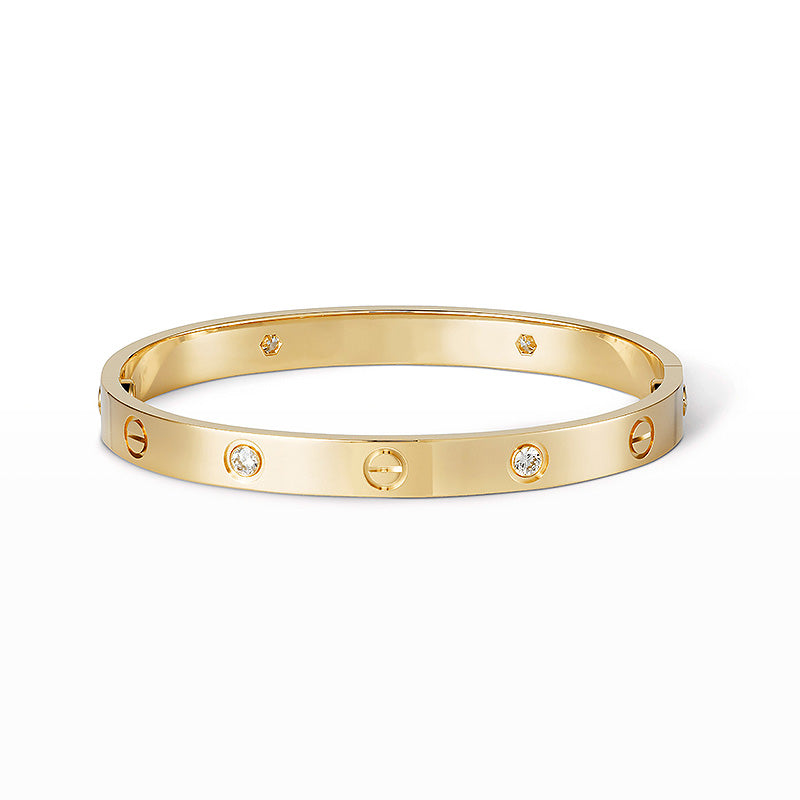 [Glimmer]LOVE BRACELET 6.1MM 4 DIAMONDS