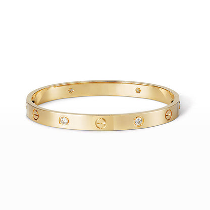 [Glimmer]LOVE BRACELET 6.1MM 4 DIAMONDS