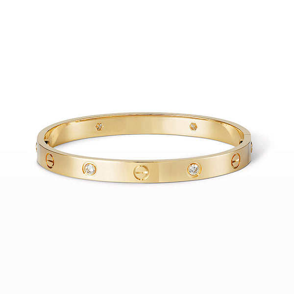 [Glimmer]LOVE BRACELET 6.1MM 4 DIAMONDS