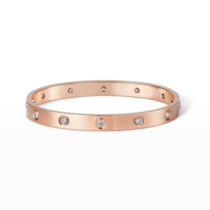 [Glimmer]LOVE BRACELET 6.1MM 10 DIAMONDS