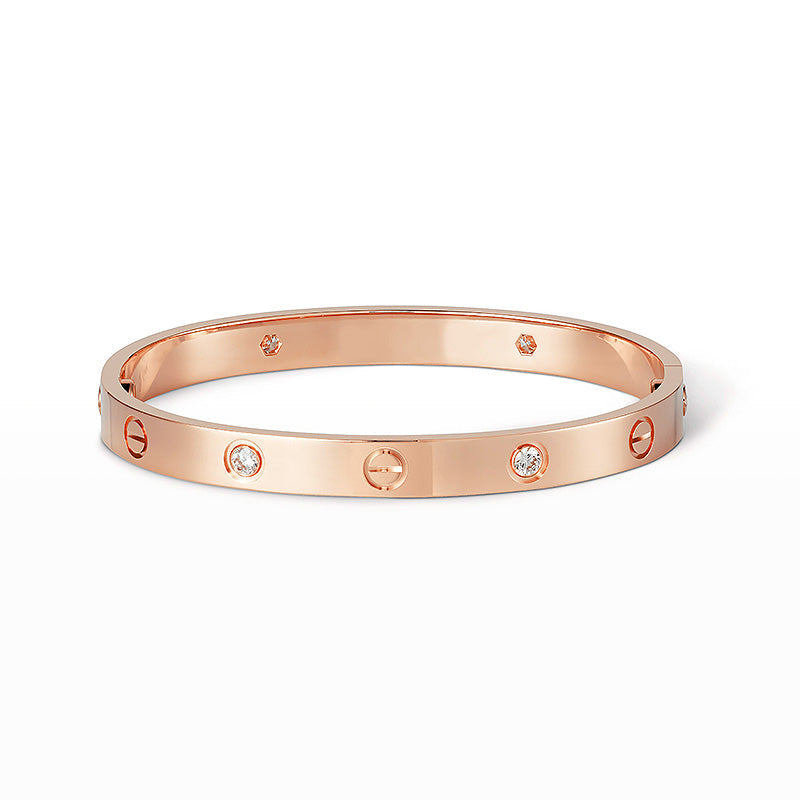 [Glimmer]LOVE BRACELET 6.1MM 4 DIAMONDS