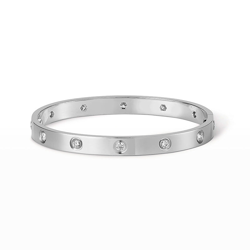 [Glimmer]LOVE BRACELET 6.1MM 10 DIAMONDS