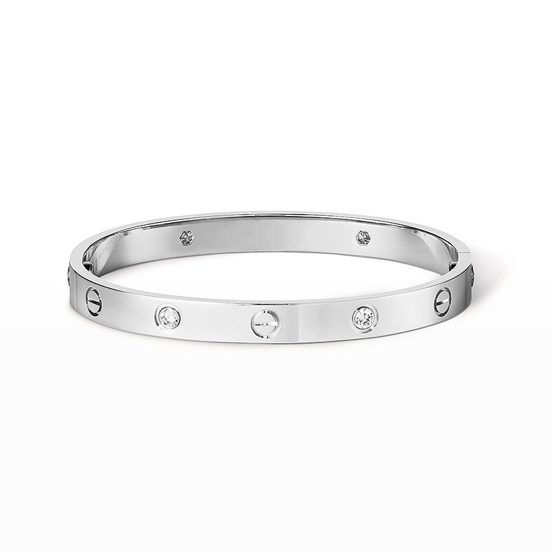 [Glimmer]LOVE BRACELET 6.1MM 4 DIAMONDS