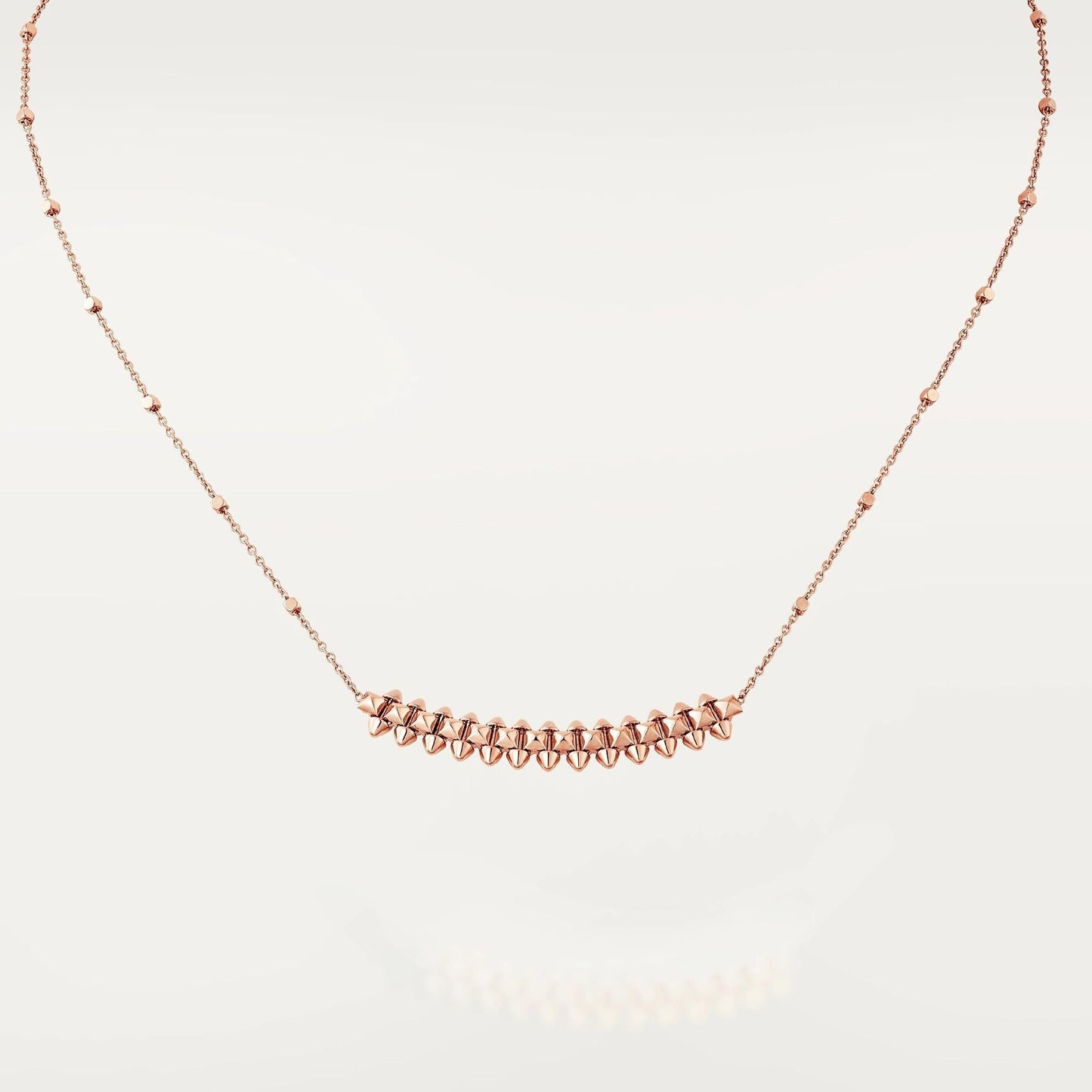[Glimmer]CLASH PINK GOLD NECKLACE