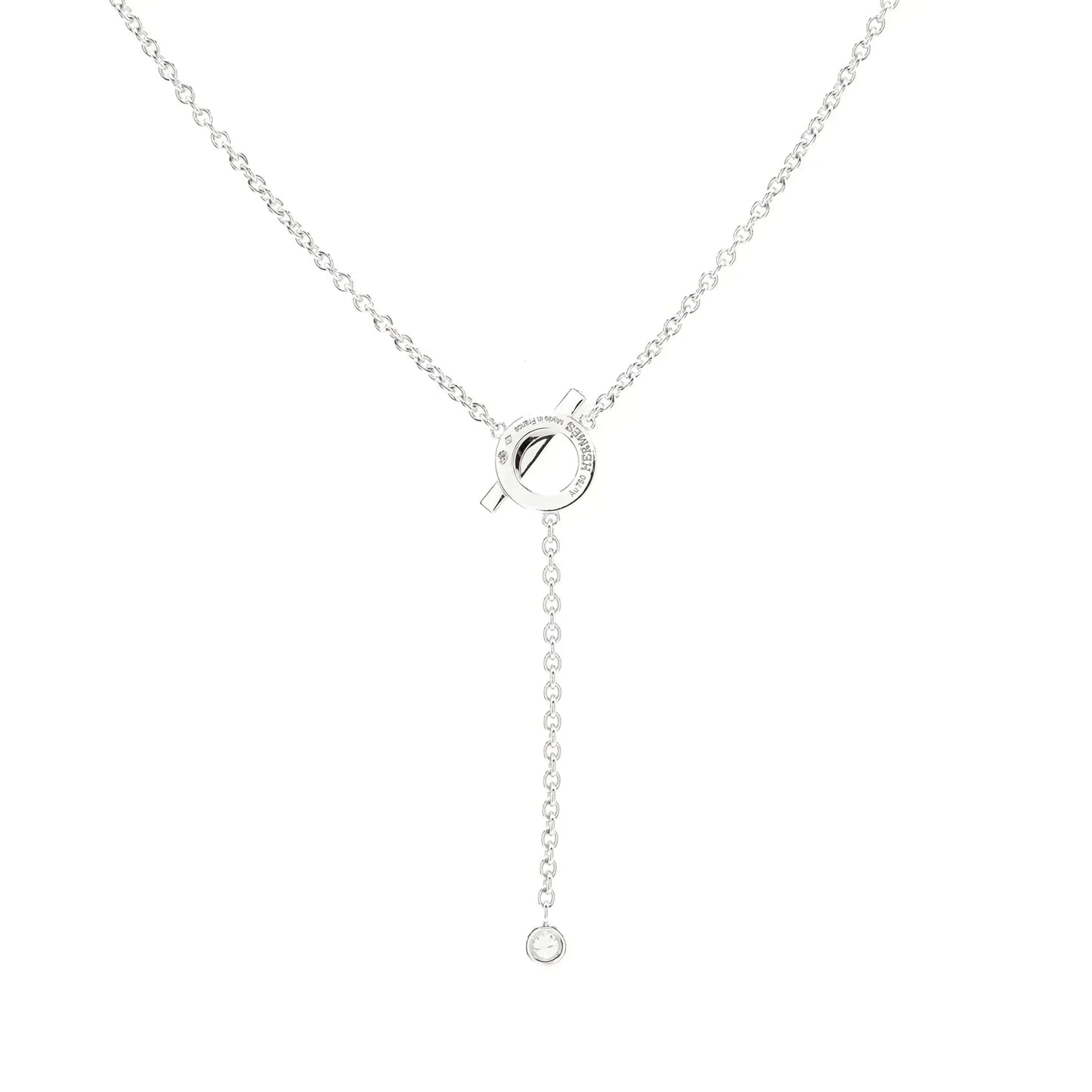[Glimmer]FINESSE SILVER DIAMOND NECKLACE
