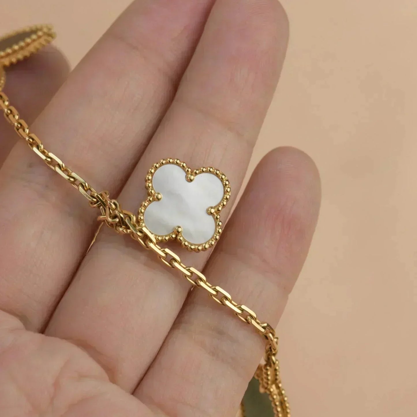 [Glimmer]LUCKY SPRING 5 MOTIF GOLD BRACELET