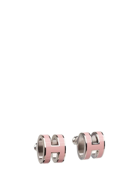 [Glimmer]MINI POP H SILVER EARRINGS PINK