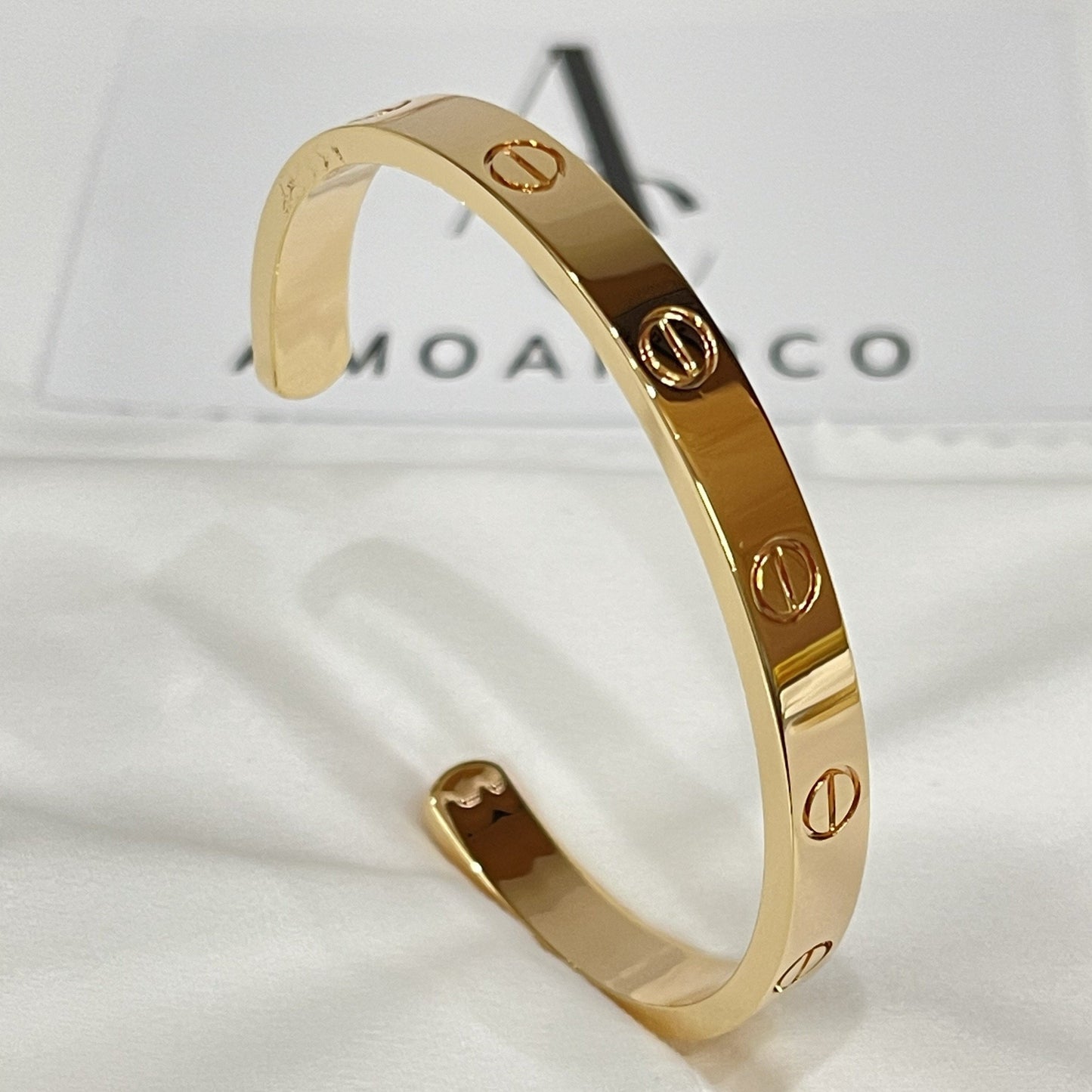 [Glimmer]LOVE BRACELET 6.1MM OPEN CUFF