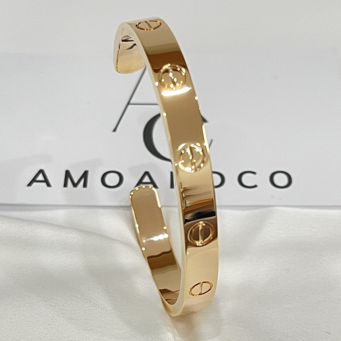 [Glimmer]LOVE BRACELET 6.1MM OPEN CUFF