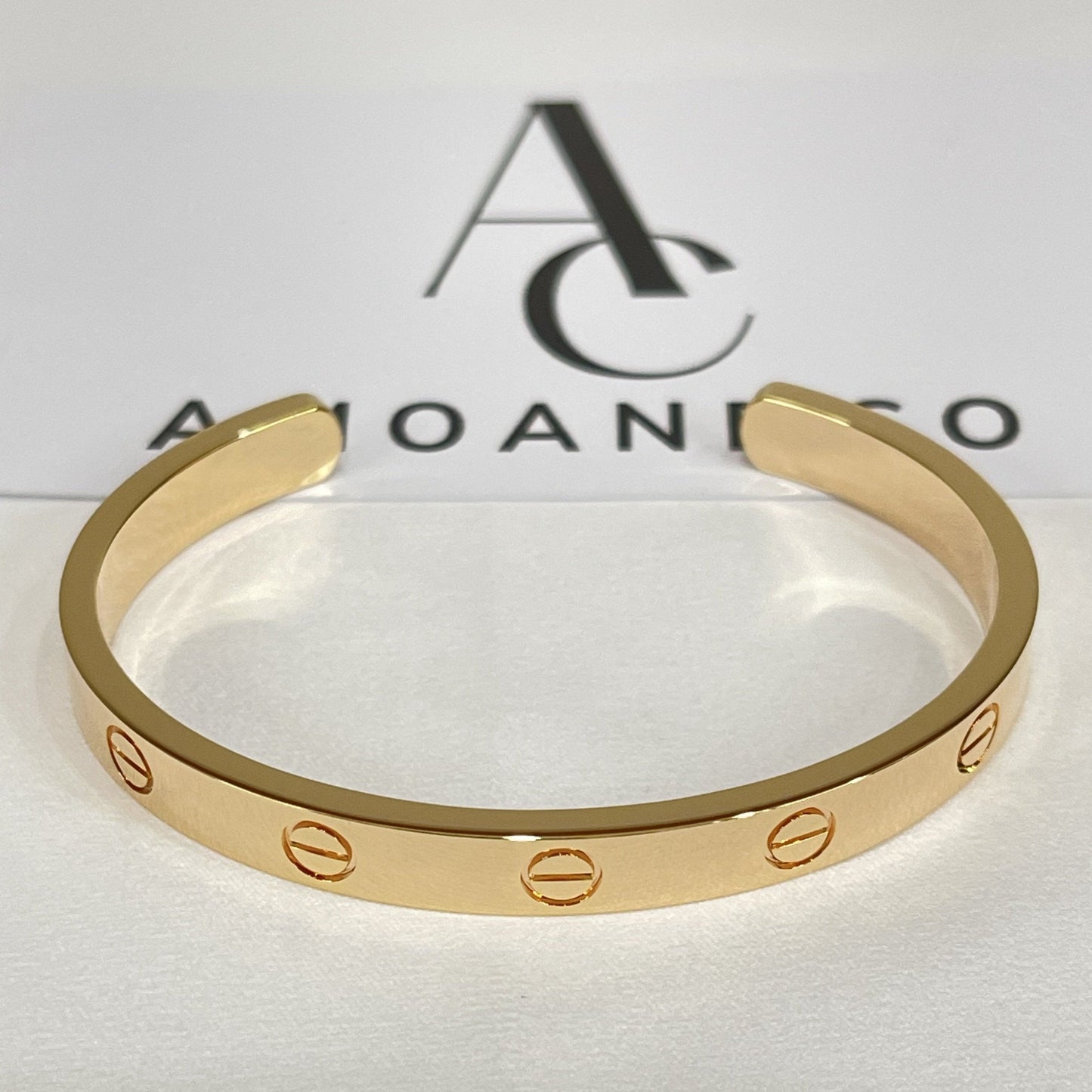[Glimmer]LOVE BRACELET 6.1MM OPEN CUFF