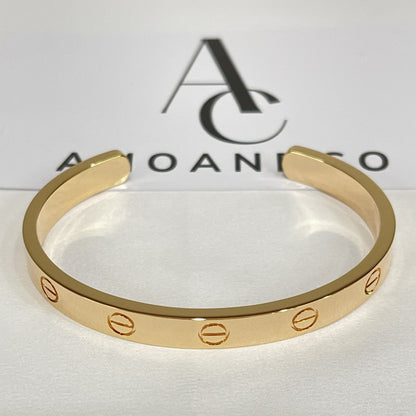 [Glimmer]LOVE BRACELET 6.1MM OPEN CUFF