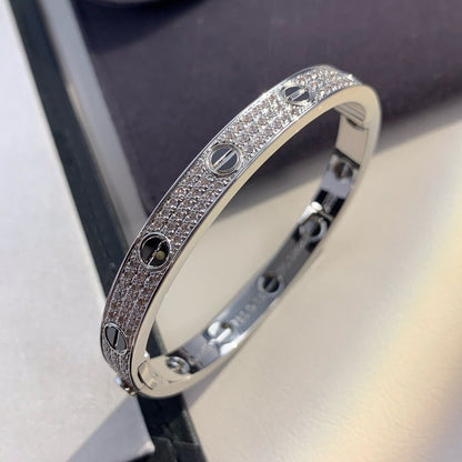[Glimmer]LOVE BRACELET 6.1MM DIAMOND-PAVED CERAMIC