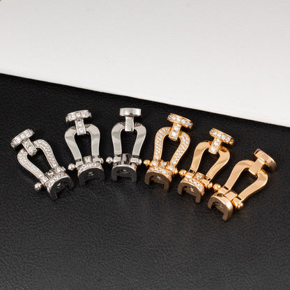 [Glimmer]FORCE LARGE HORSESHOE FULL DIAMOND BRACELET GOLD