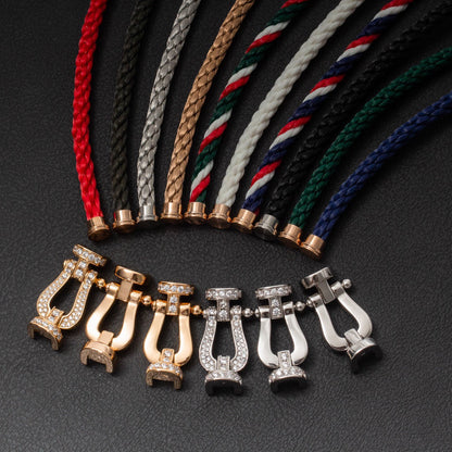 [Glimmer]FORCE LARGE HORSESHOE FULL DIAMOND BRACELET Glimmer GOLD